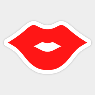 Red Lips Sticker